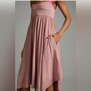 Daily Practice by Anthropologie Asymmetrical A-Line Midi Dress Size S